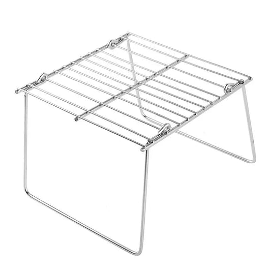 Stainless Steel BBQ Rack – Compact &amp; Portable Grill for Outdoor Adventures image 5