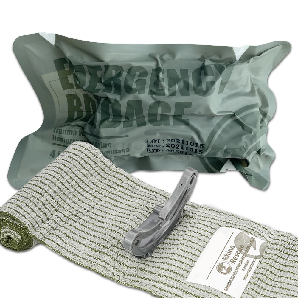 RHINO RESCUE 4/6" Israeli Style Emergency Bandage – Tactical First Aid Essential image
