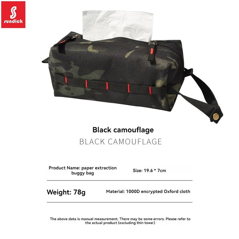 SINDICK SD-630 Outdoor Waterproof Storage Bag – DuPont Paper Towel Box - Black camouflage image