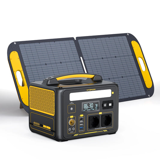 VTOMAN JUMP600X Portable Power Station with 110W Solar Panel – Ultimate Camping Companion image 6