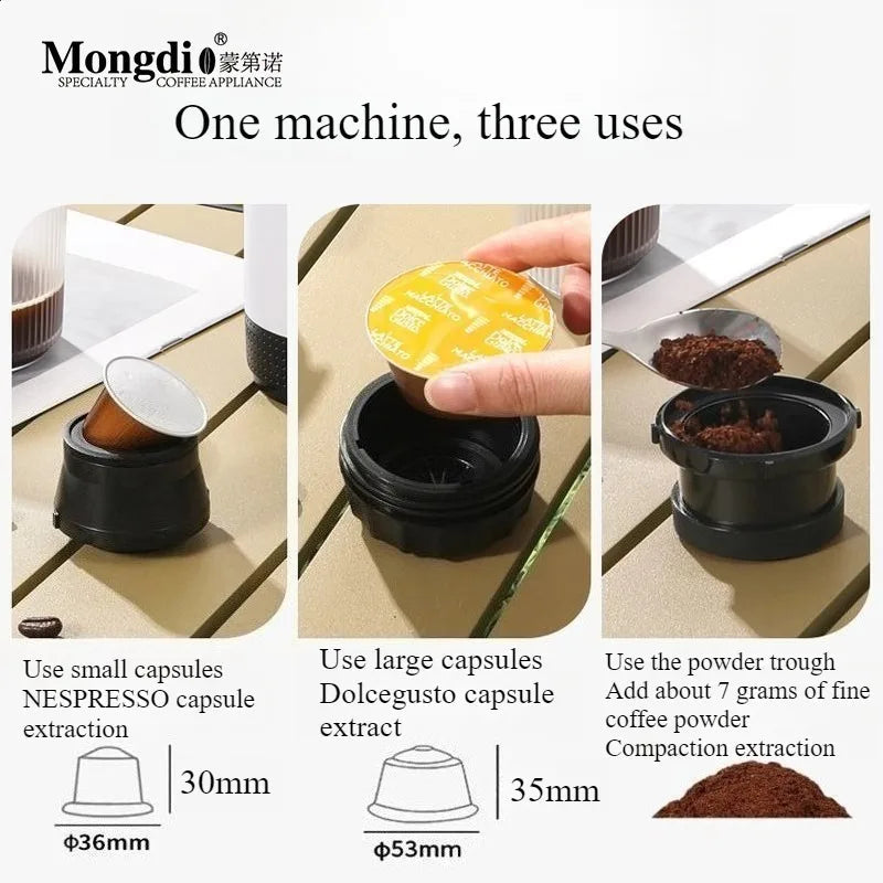 Mongdio Portable Coffee Capsules Maker – Perfect for Outdoor Adventures image 3