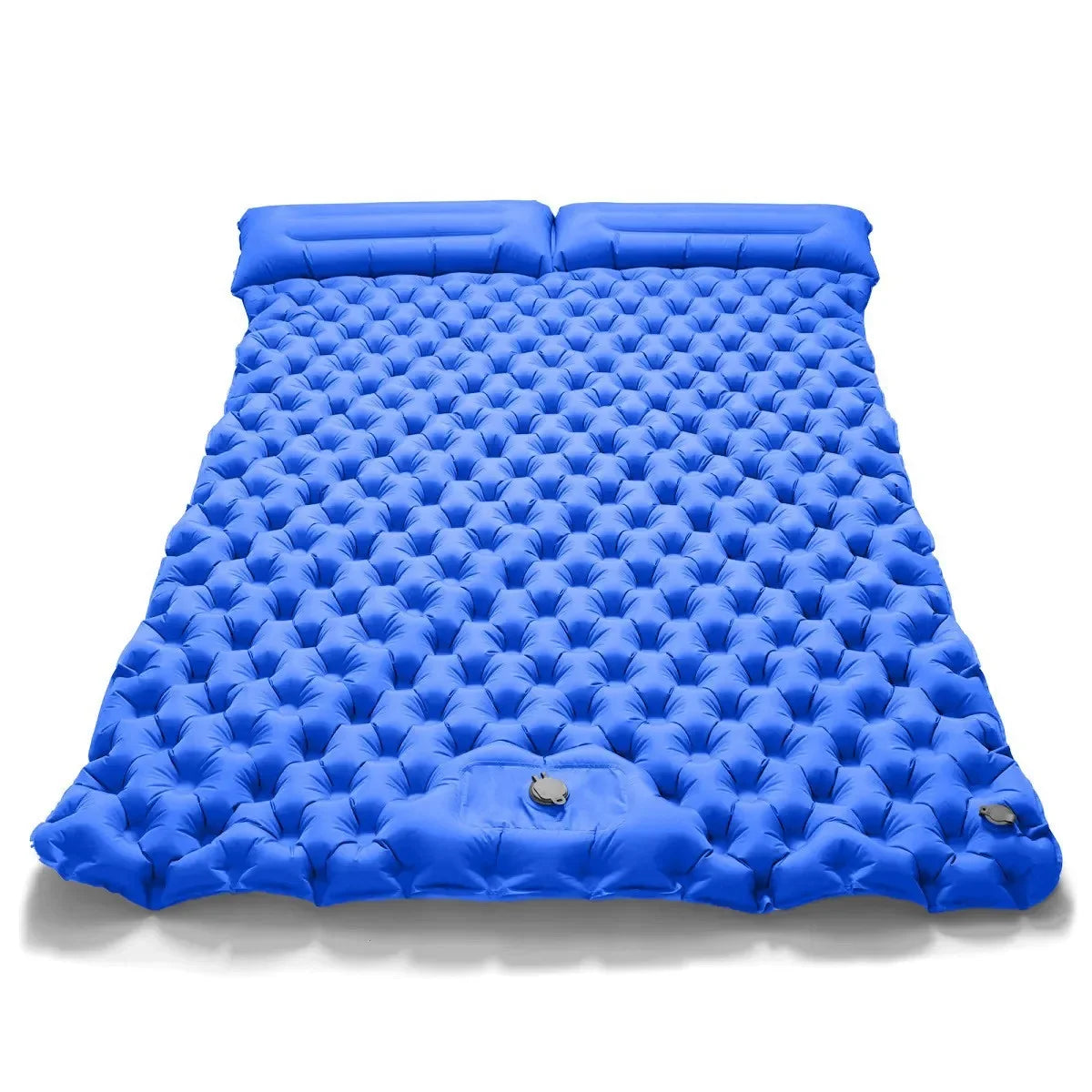 Inflatable Double Camping Mat – Comfortable Sleeping Solution for Two - Blue image