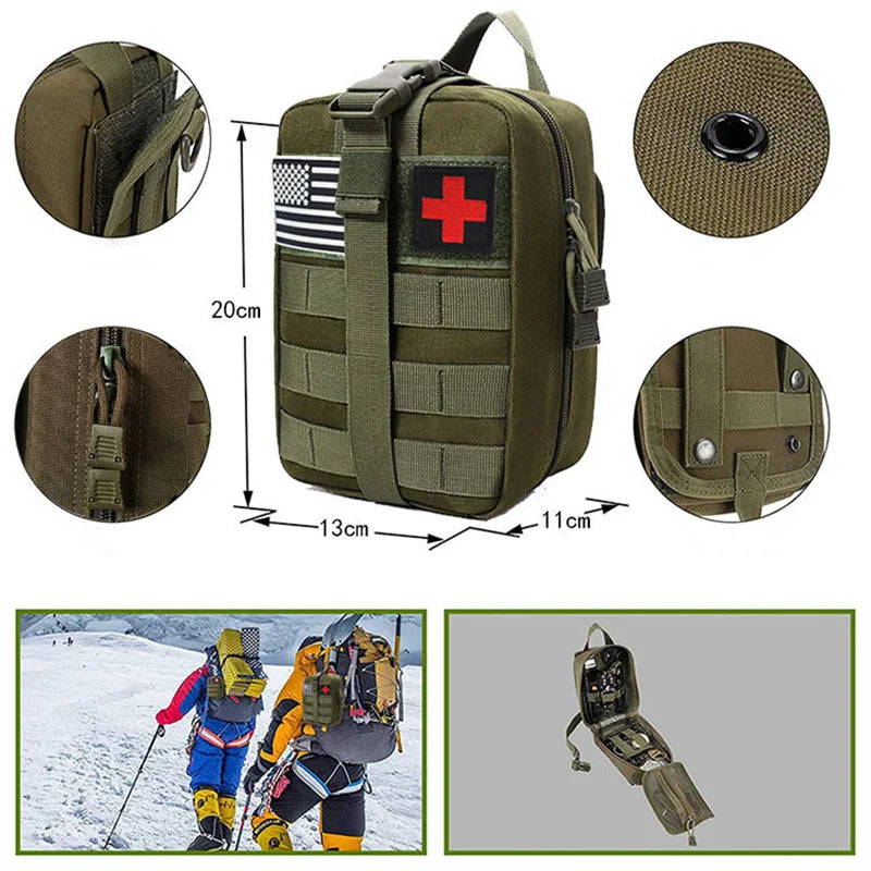 Comprehensive Survival First Aid Kit for Outdoor Adventures image 2