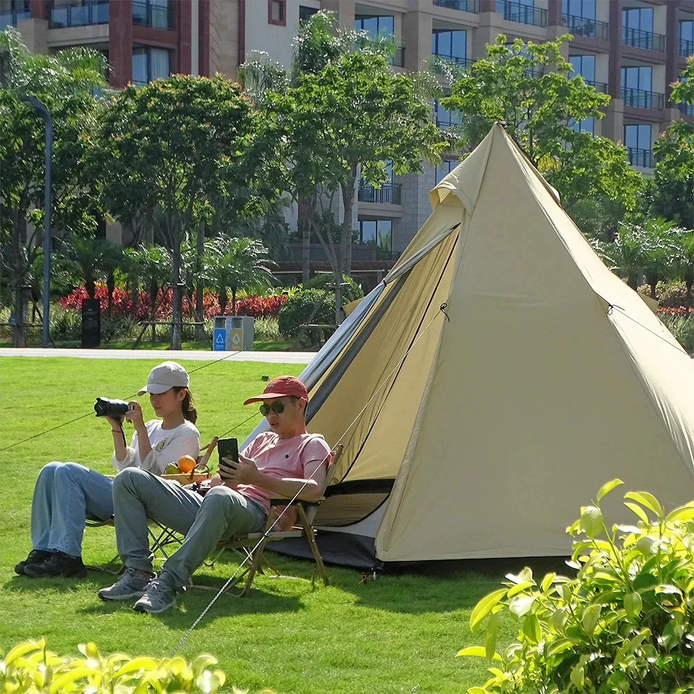 Ultralight Pyramid 4 Person Camping Tent – Spacious Teepee for Outdoor Adventures image 2