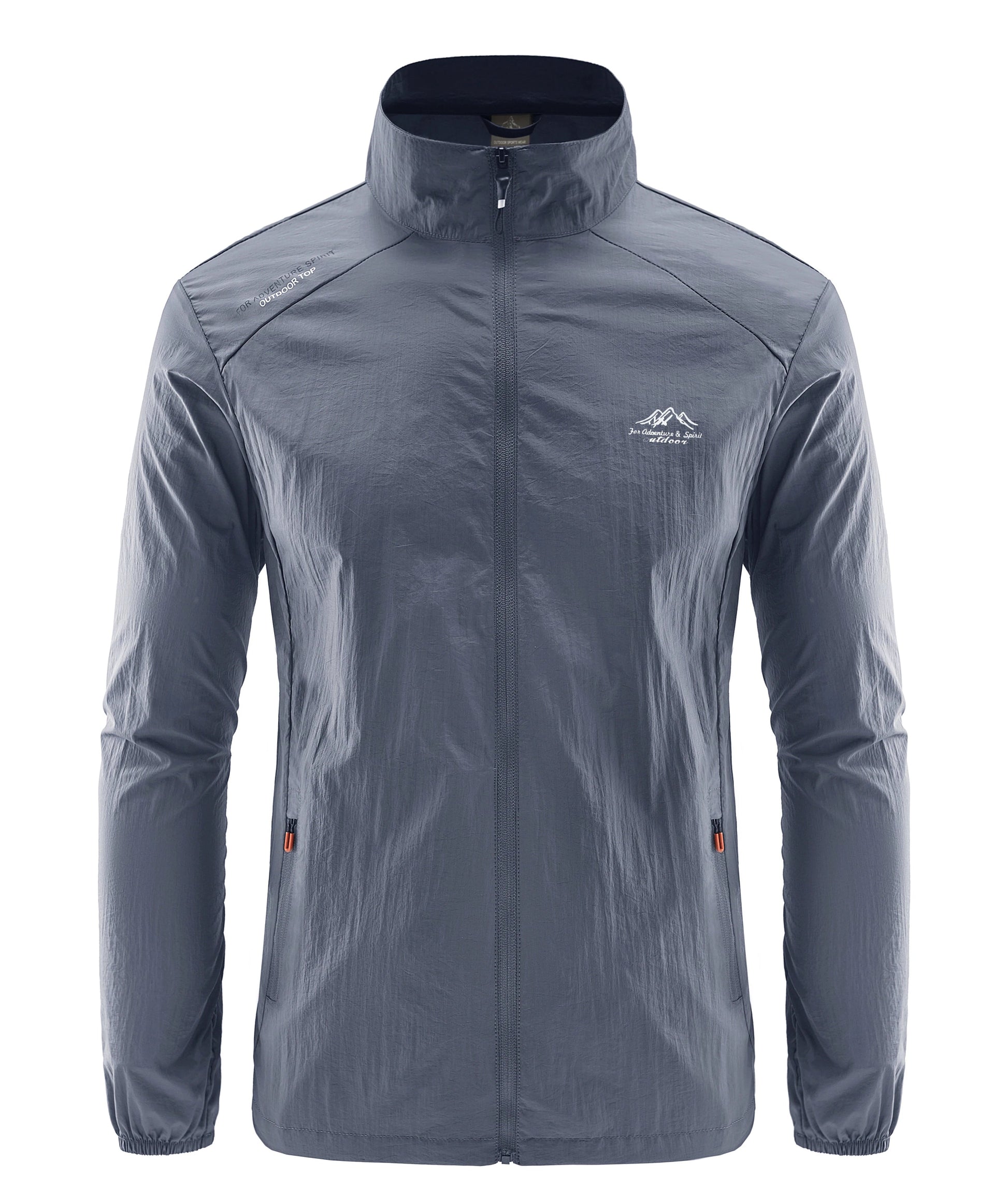 Summer Men's Ultralight Windbreaker – Sun Protection &amp; Water Resistant - Dark Grey, 4XL image