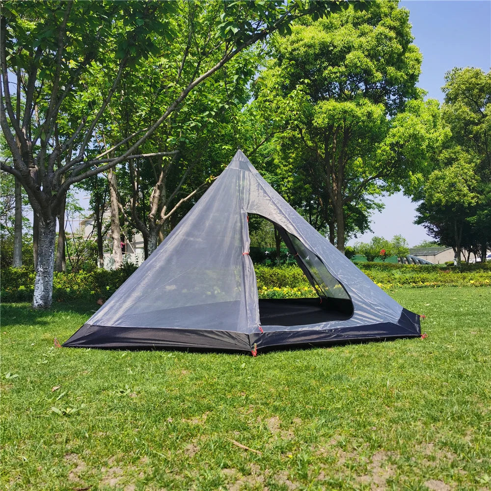 Ultralight Pyramid Tent's Inner Mesh Tent – Portable Summer Camping Companion image 1