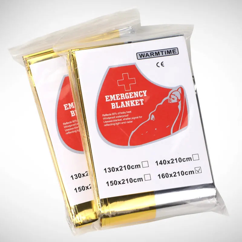 Outdoor Insulation Portable Foil Emergency Blanket – Essential Survival Gear image 1