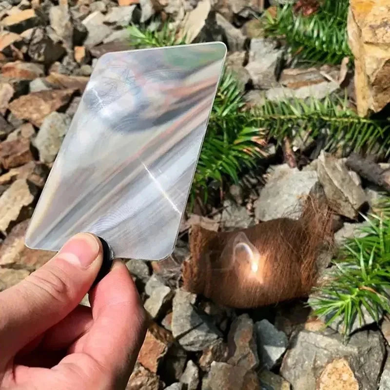 Magnifying Glass Card Fire Starter – Essential Outdoor Survival Tool image 4