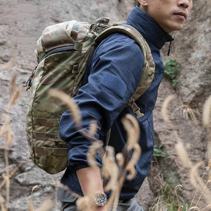 Military Quick Dry Tactical Jacket – Ultra Light Waterproof Outerwear - Blue, XL image
