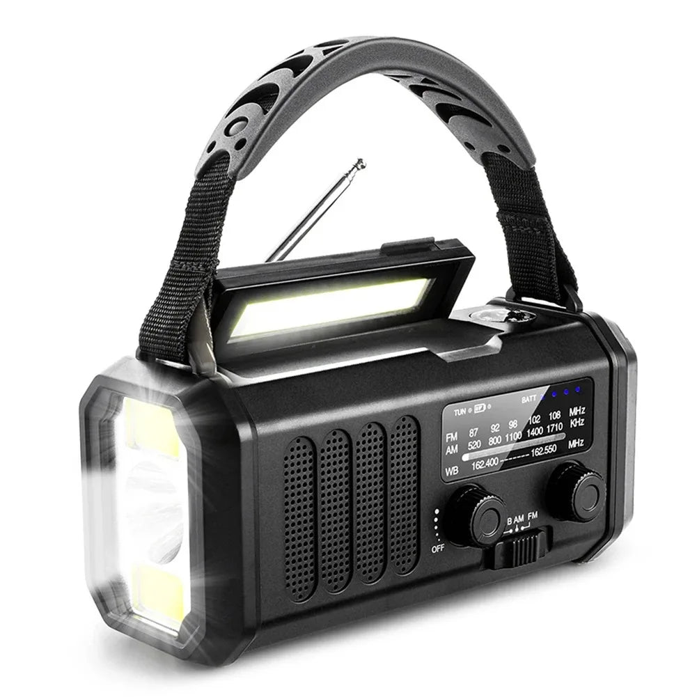 Woopker Radio E30 – Versatile Emergency Companion with 10000mAh Power Bank - 10000mAh Black image