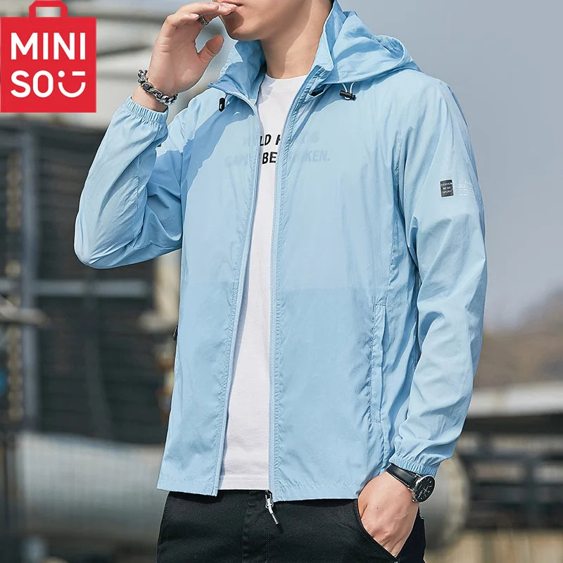MINISO 2023 Summer Hooded Jacket – Quick Dry, Waterproof, Sun Protection image 2