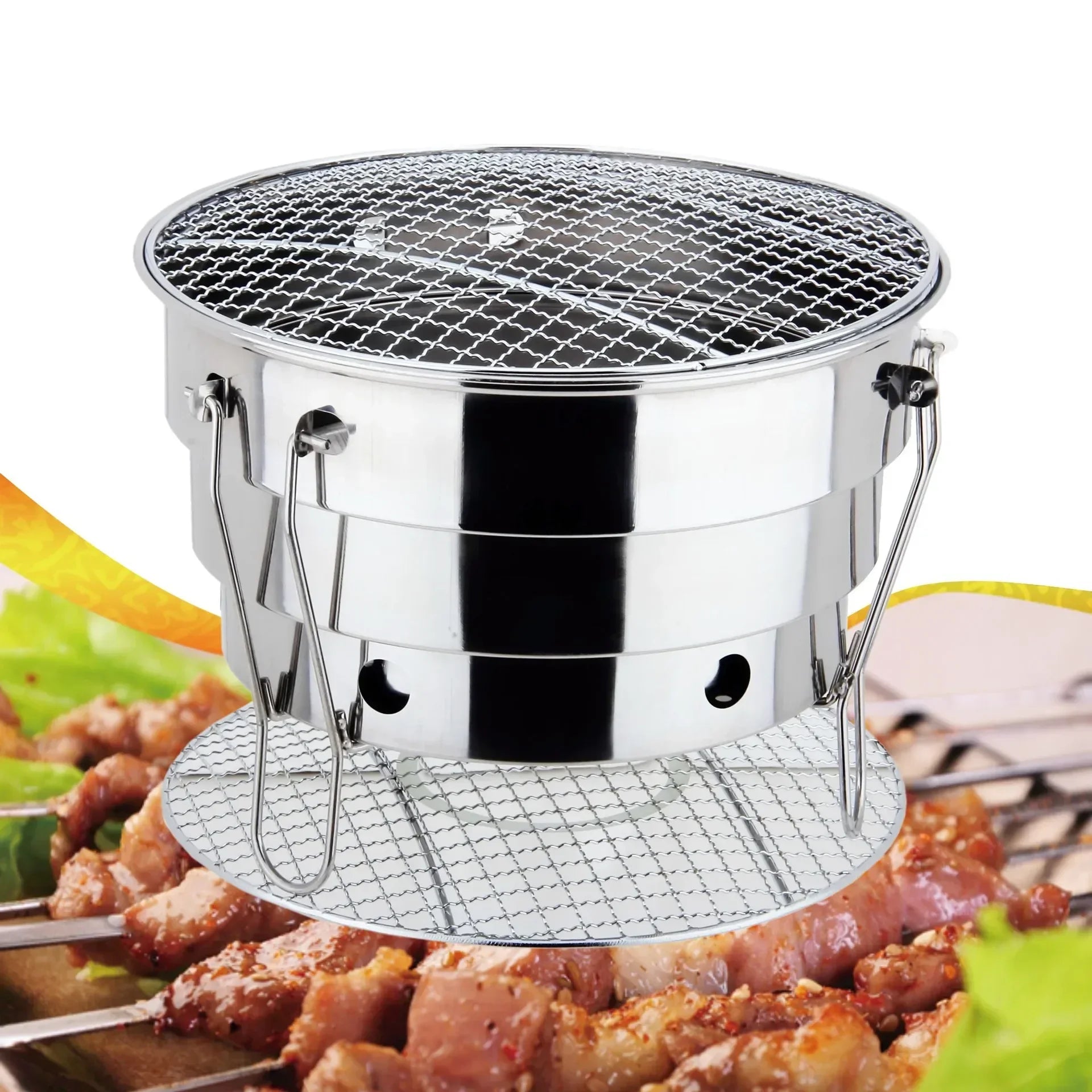Stainless Steel Portable BBQ Stove for Outdoor Cooking image 3