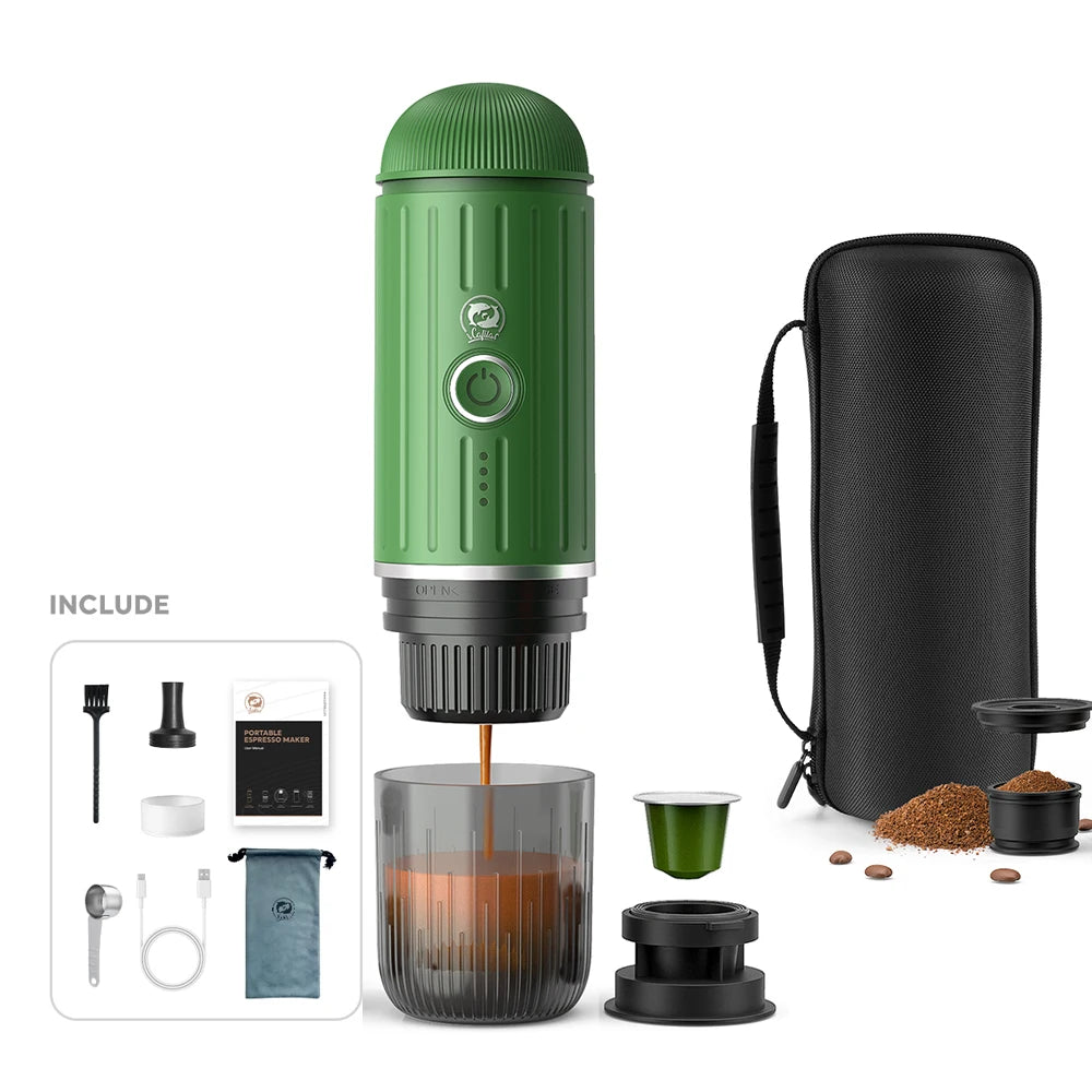 2 in 1 Capsule Powder Travel Coffee Maker – Portable Espresso Machine image 6