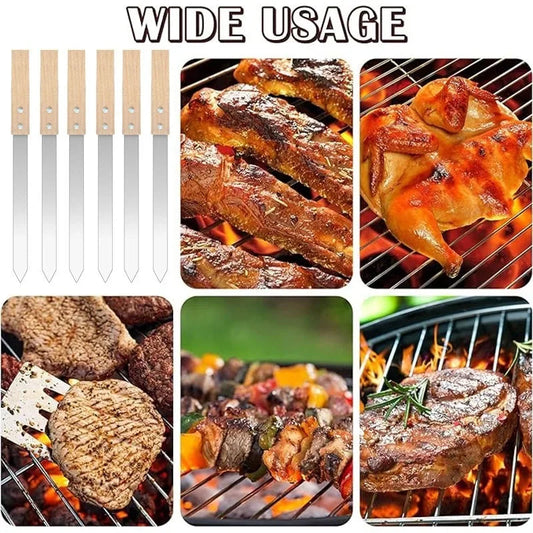 Kabab Koobideh Skewers – Premium Stainless Steel BBQ Tools image 1