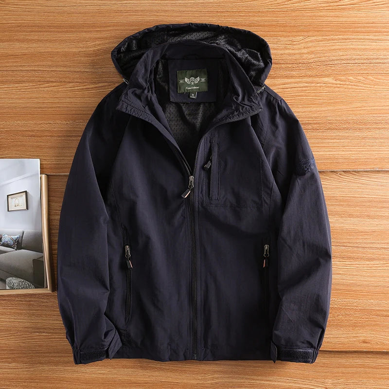 Autumn Men's Hiking Waterproof Jackets – Outdoor Quick Dry Hooded Coats image 5