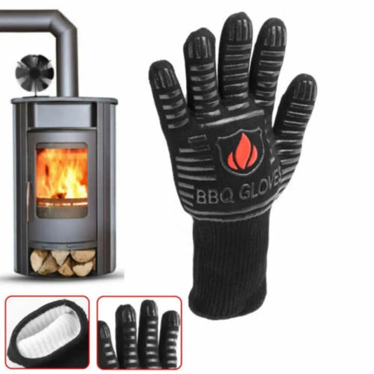 Heat-Resistant Gloves for Safe Fireplace and Stove Handling image 0