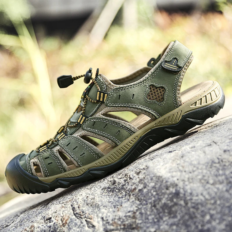 Summer Outdoor Sandals – Breathable Hiking and Aqua Sneakers for Men image 1