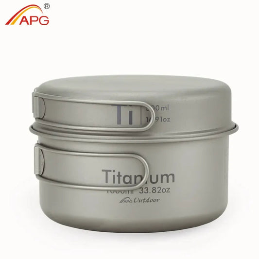 APG Ultralight Titanium Pan and Bowl Set – Perfect Cookware for Outdoor Enthusiasts image 1