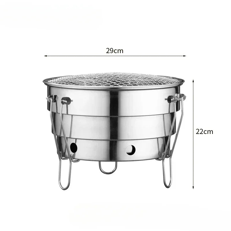Stainless Steel Portable BBQ Stove for Outdoor Cooking image 5
