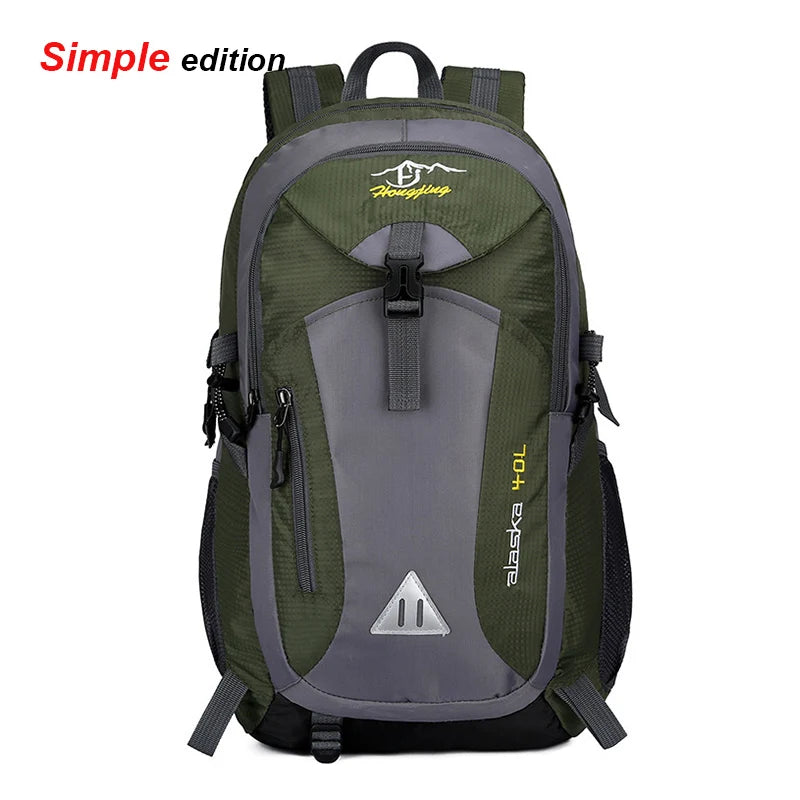 Anti-theft Waterproof Mountaineering Backpack for Outdoor Adventures - Simple dk green image