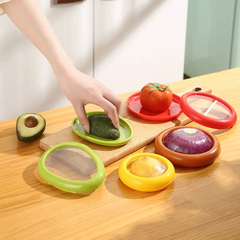 Silicone Fruit &amp; Vegetable Fresh-Keeping Box Set – Portable &amp; Stackable Containers image 5