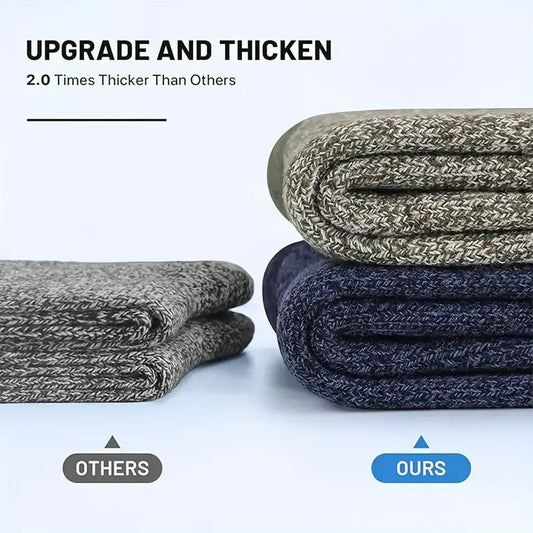 Ultimate Comfort and Warmth: Merino Wool Hiking Socks for Men image 1