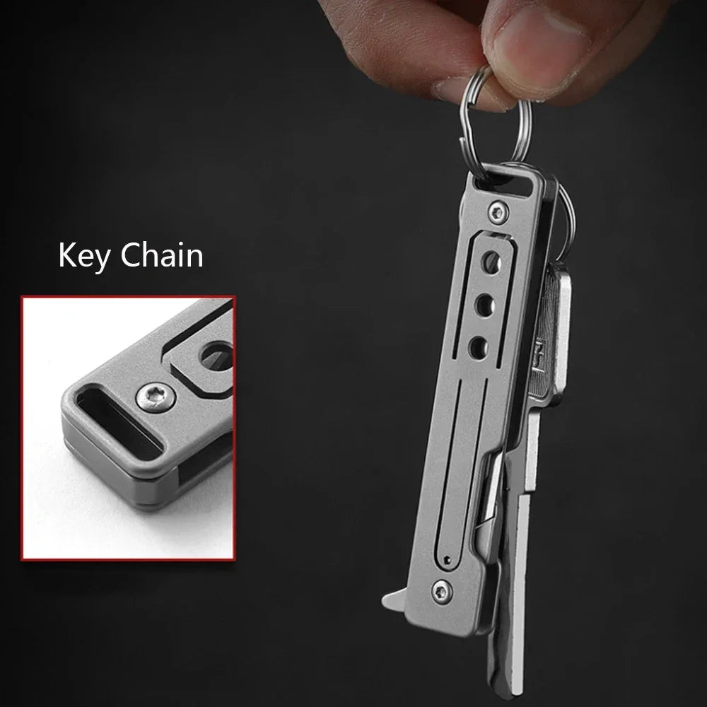 Stainless Steel Double Pipe Emergency Survival Whistle – Portable Keychain Tool image 3