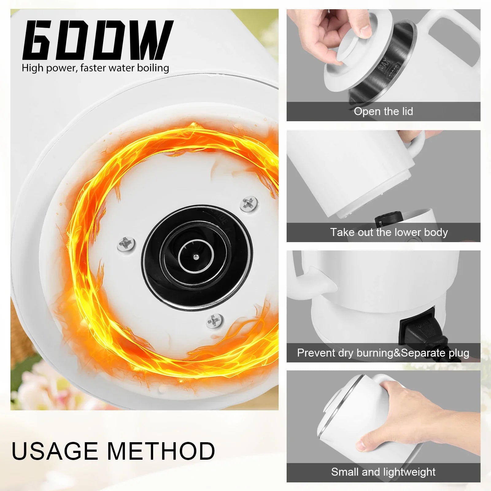 Foldable Electric Kettle – Compact and Convenient for Travel image 2