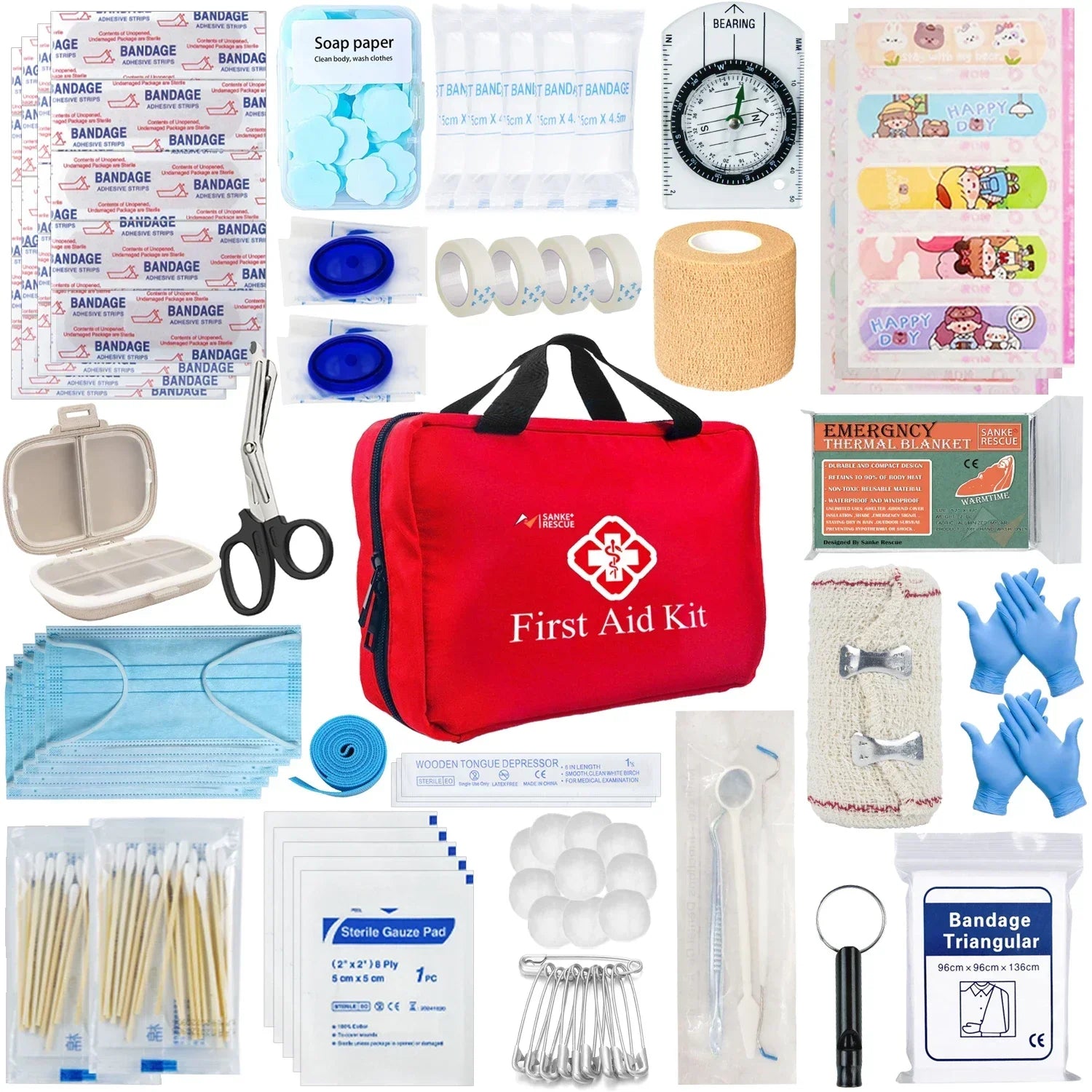 First Aid Kit 26-330 Piece All-Purpose Tactical Emergency Kit - 330 pcs image