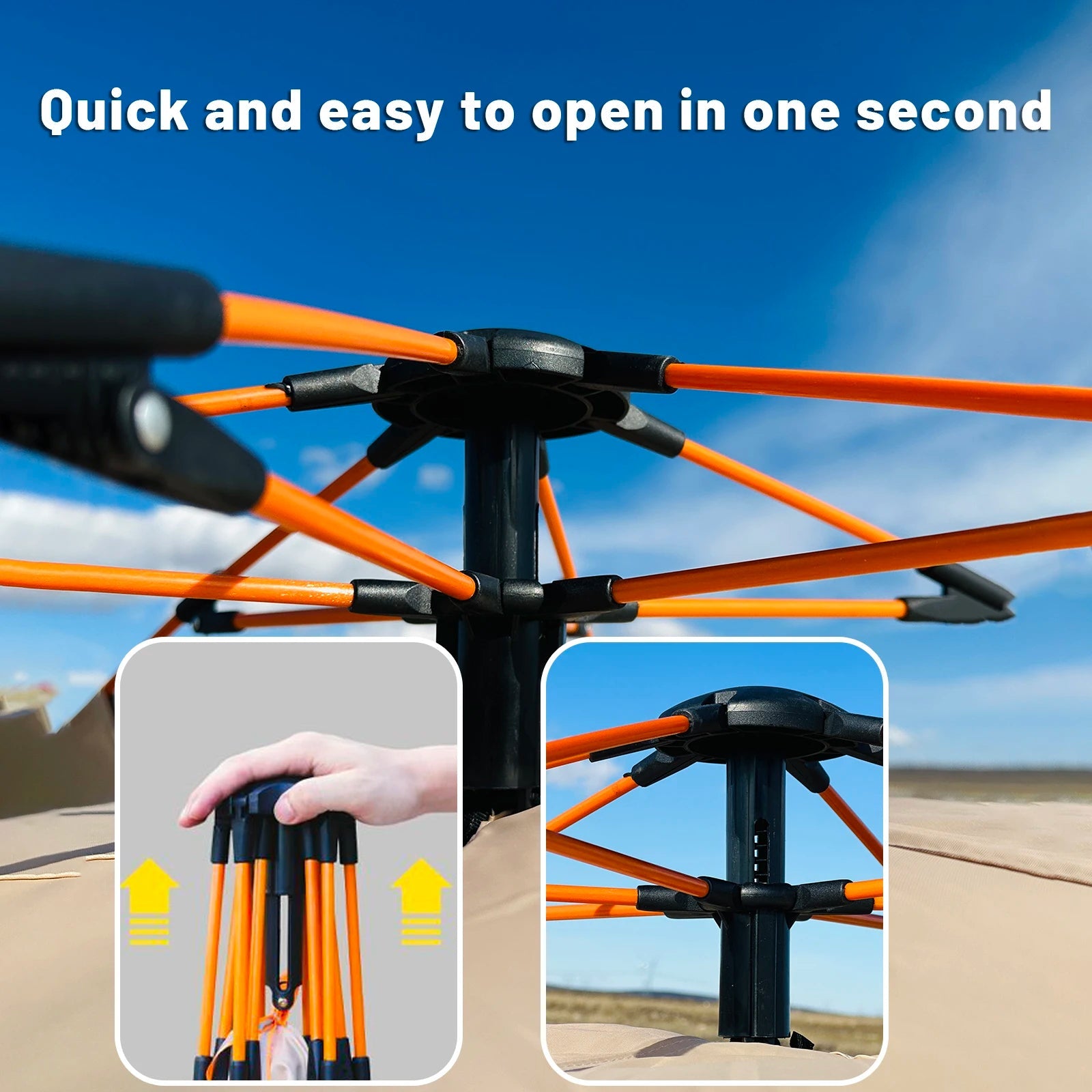 Outdoor Automatic Quick-opening Tent – Perfect for Fishing, Beach, and Sun Shelters image 2