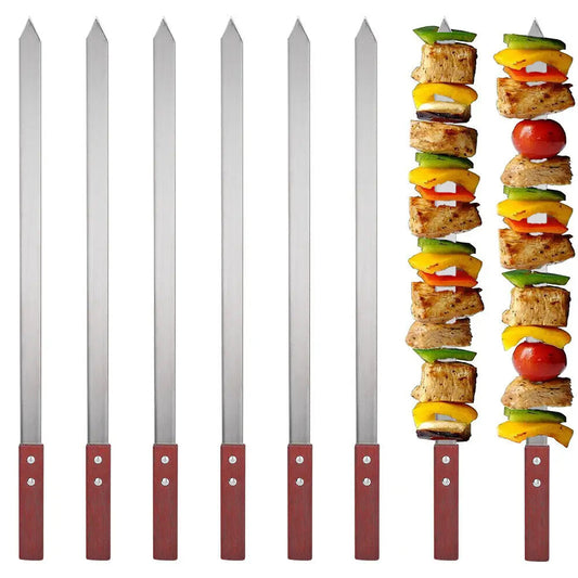Durable and Stylish BBQ Skewers for Outdoor Grilling Enthusiasts image 1