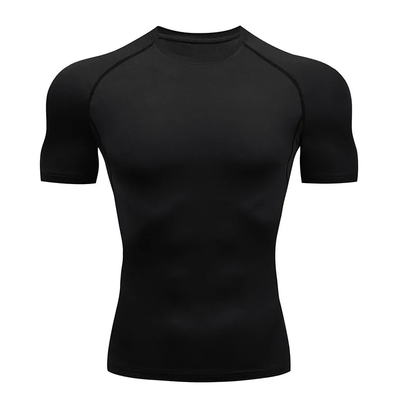 Men's Quick-Dry Sport T-Shirt – Ideal for Gym &amp; Running - black, XL image