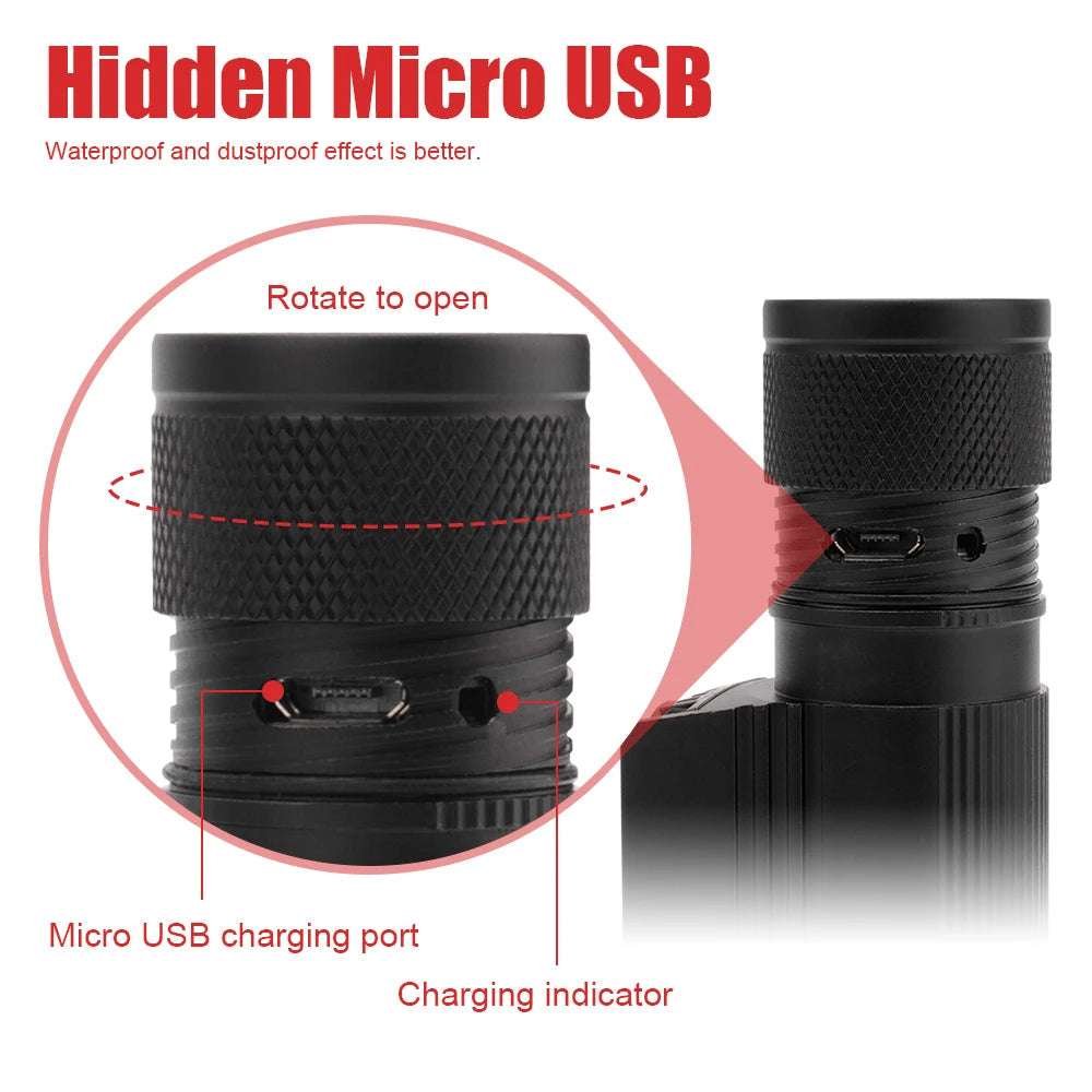 BORUiT D10/D25 LED Headlamp – Rechargeable Flashlight for Outdoor Adventures image 2