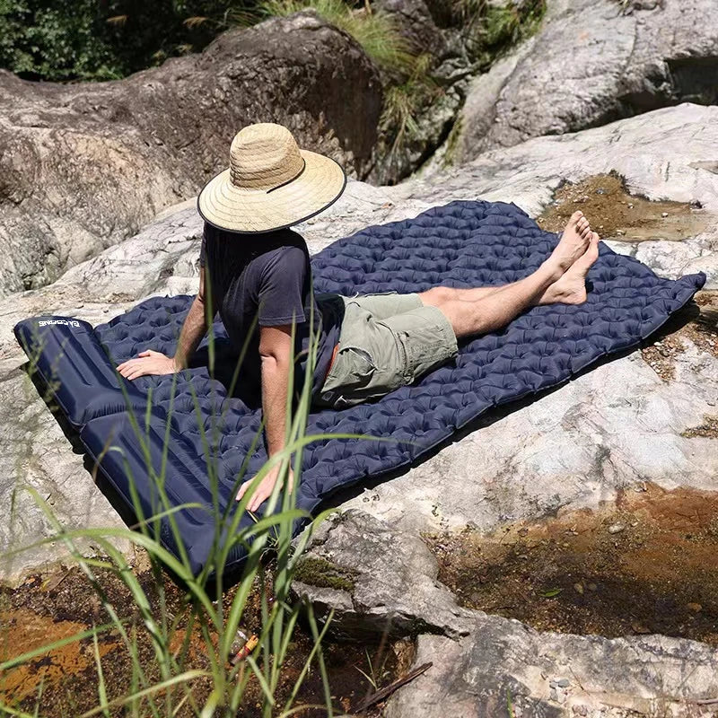 PACOONE Outdoor Camping Double Inflatable Mattress image 5