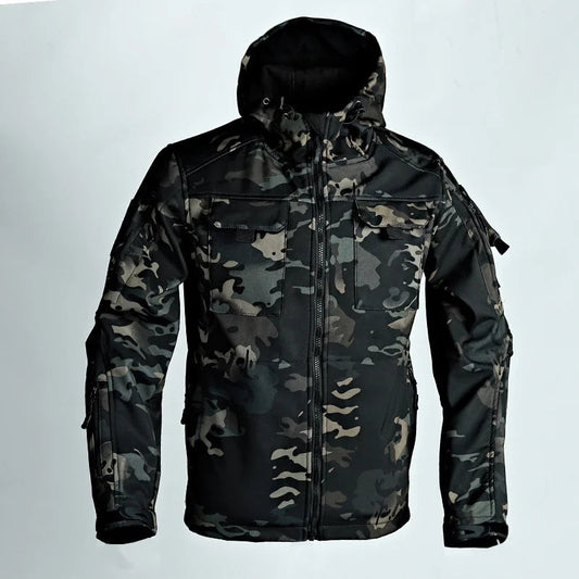 Winter Fleece Jacket for Men – Tactical Motorcycle Coat image 7
