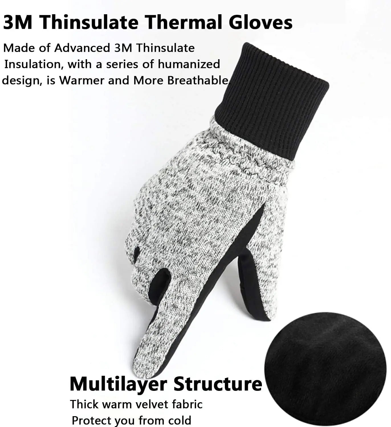 Winter Gloves - Thinsulate Thermal Gloves for Extreme Cold Weather image 1