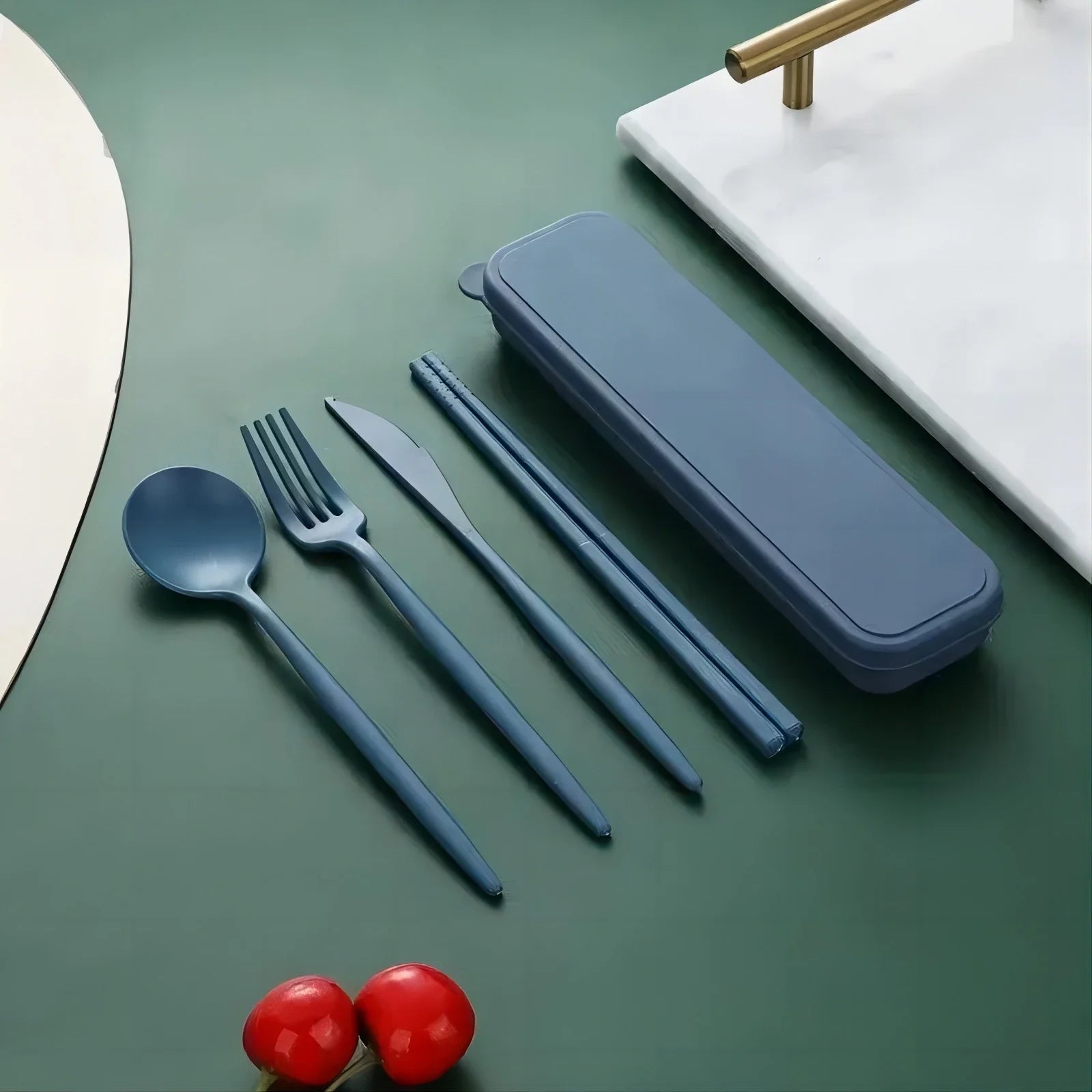 [Hot Sales] Eco-Friendly Wheat Straw Cutlery Set – Portable 4-Piece Utensils image 6