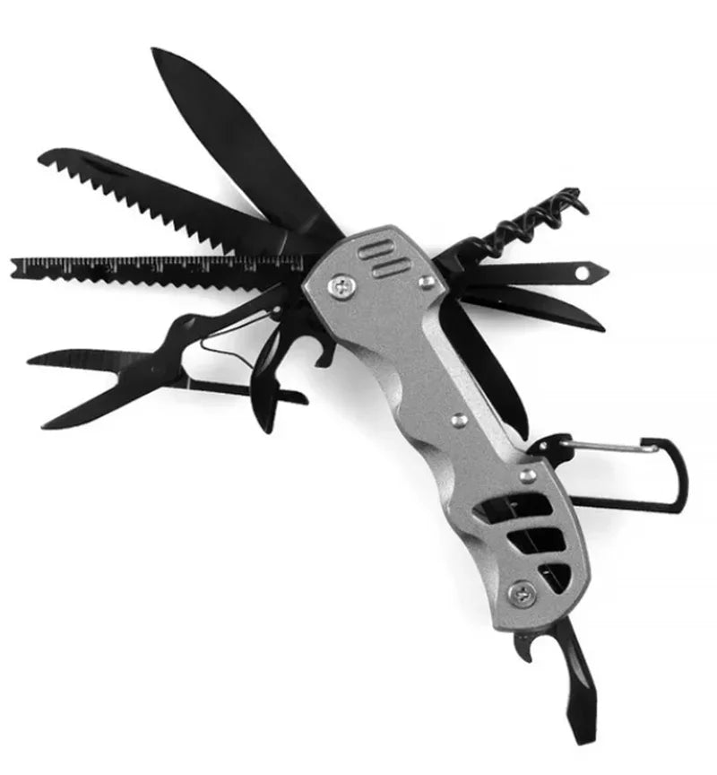 Multifunctional EDC Pocket Knives – Essential Tools for Outdoor Enthusiasts - Gray handle image