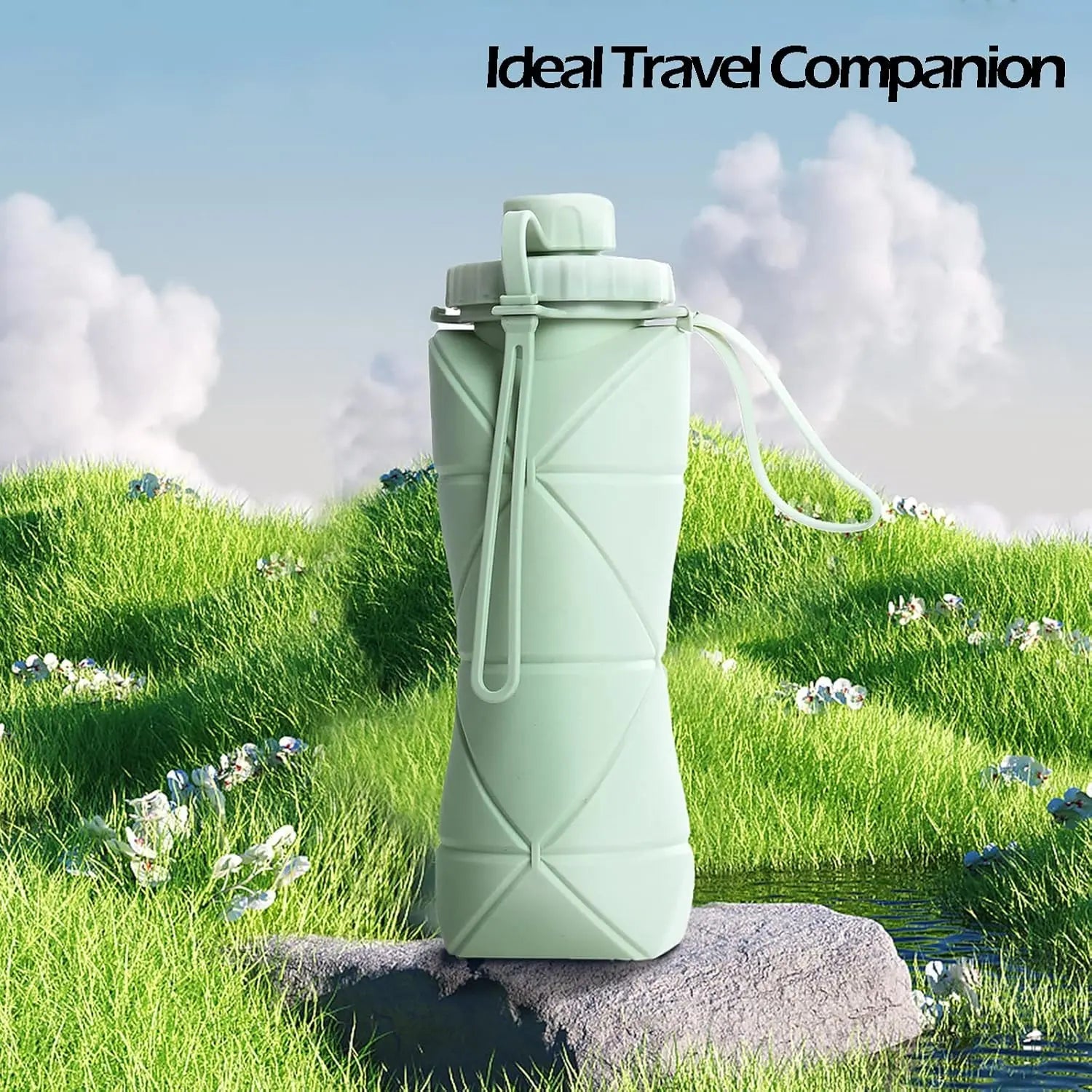 Silicone Collapsible Sports Water Bottles – Perfect for Outdoor Adventures image 5