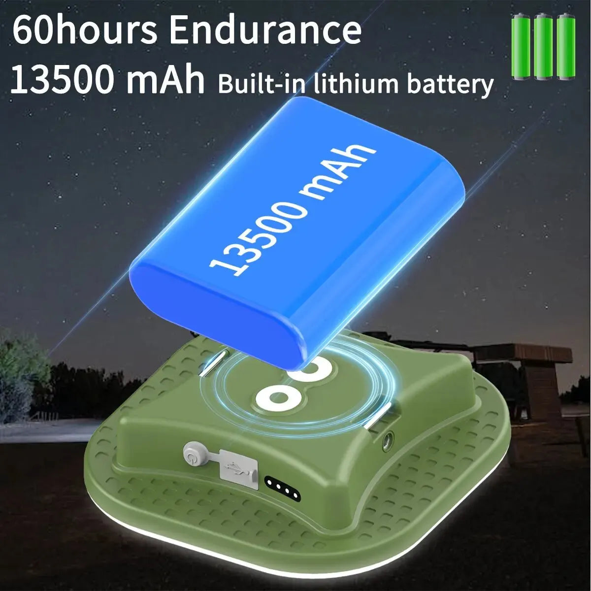 Rechargeable LED Camping Lantern – Versatile Outdoor &amp; Emergency Light image 3