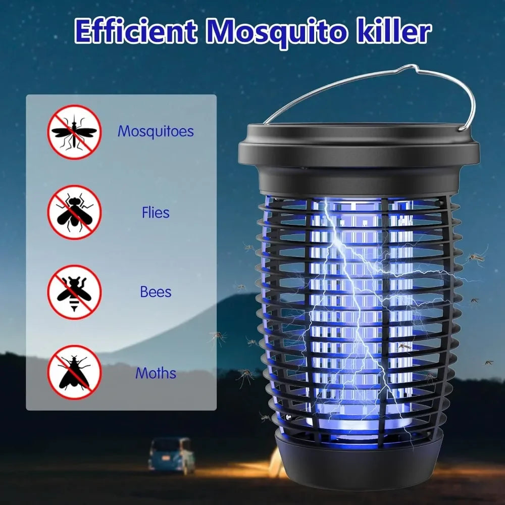 Solar Bug Zapper 2-in-1: Ultimate Mosquito Killer Lamp image 0