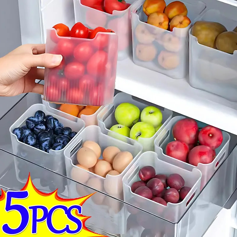 Versatile Refrigerator Storage Boxes for Fresh and Organized Kitchens image 0