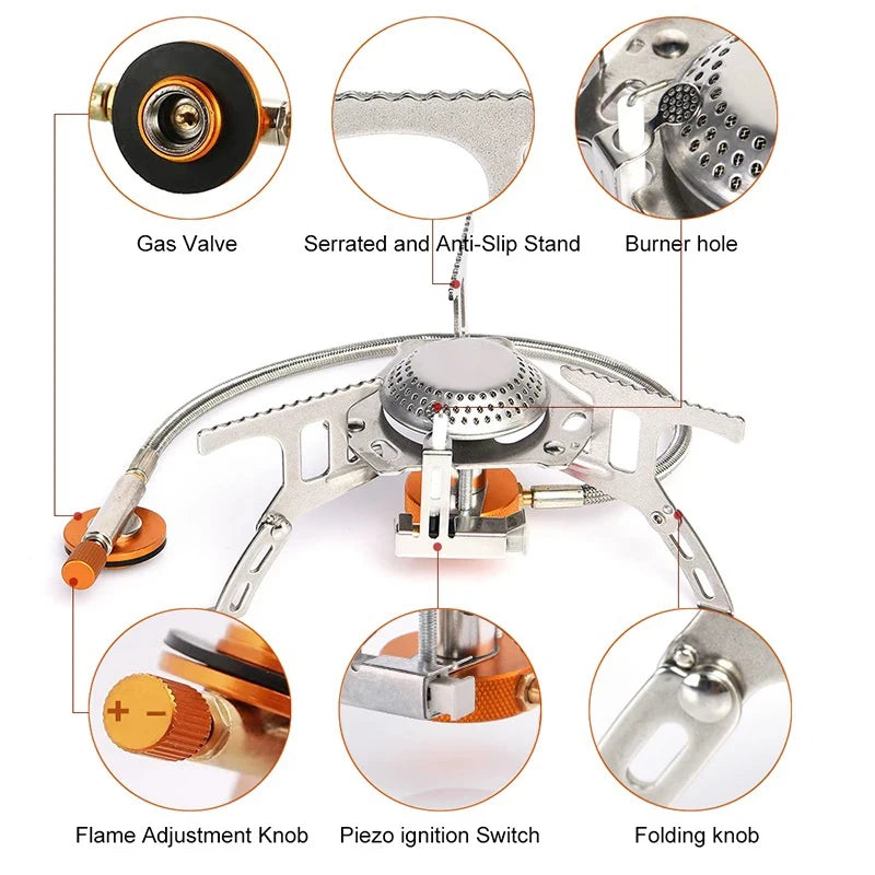 Portable Folding Camping Gas Stove – Perfect for Outdoor Adventures image 5