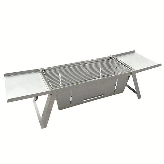 Stainless Steel Folding Barbecue Grill – Portable &amp; Smokeless Outdoor Cooking image 6