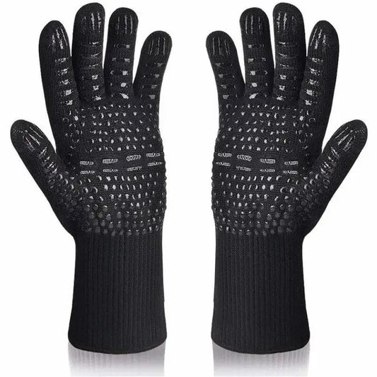 1472°F Heat Resistant Oven Mitts – Silicone BBQ &amp; Grilling Gloves image 1