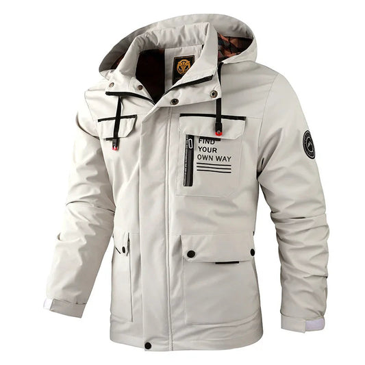 Fashion Men's Casual Windbreaker Jackets – Hooded &amp; Waterproof Winter Coat image 3