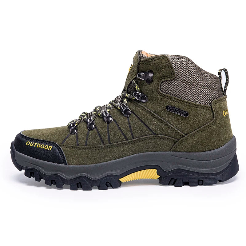 Best Seller Men's High-top Outdoor Climbing Shoes – Waterproof &amp; Anti-Slip image