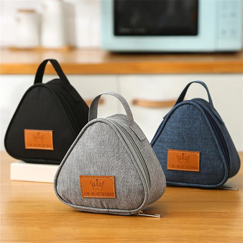 Portable Triangle Insulation Bag – Perfect for Rice, Sandwiches, and More image 2