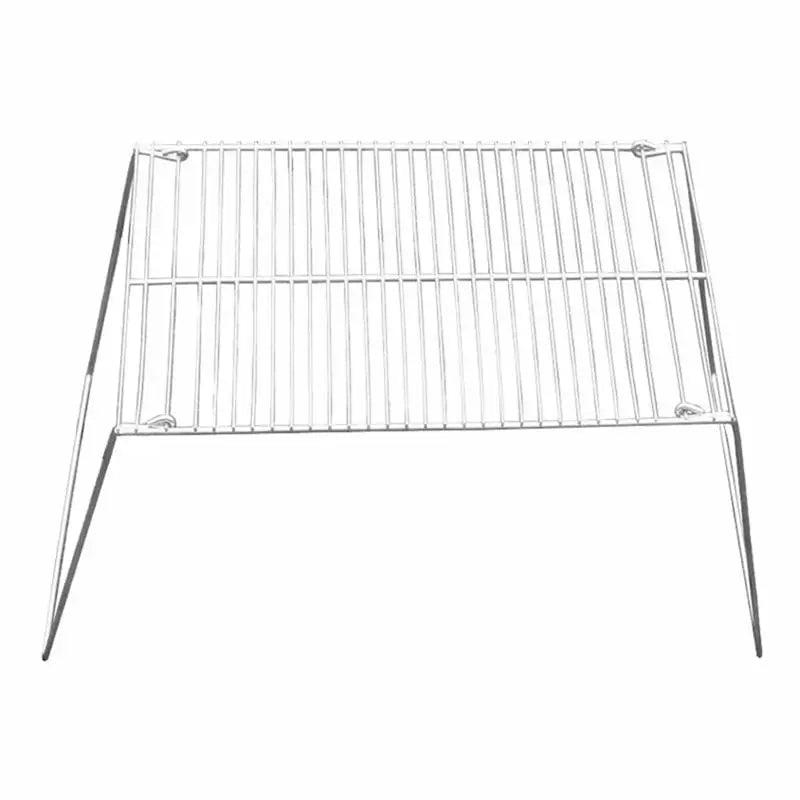 Stainless Steel BBQ Rack – Compact &amp; Portable Grill for Outdoor Adventures image 0