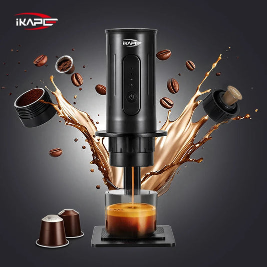 IKAPE Espresso Portable Coffee Machine – 2-in-1 Capsule Espresso Maker image 1